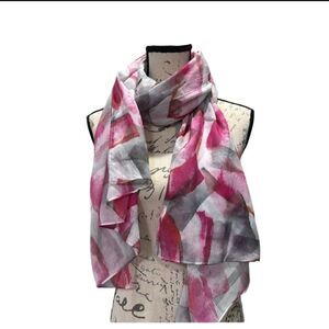 RABE MAGENTA PRINT SCARF